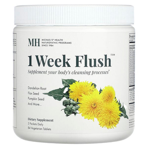 <img alt="Michaels Health, 1 Week Flush, 84 Vegetarian Tablets" title="Michaels Health, 1 Week Flush, 84 Vegetarian Tablets,755929010592"