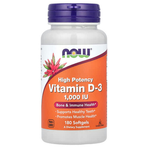 <img alt="NOW Foods, Vitamin D-3, High Potency, 1,000 IU, 180 Softgels" title="NOW Foods, Vitamin D-3, High Potency, 1,000 IU, 180 Softgels,733739003652"