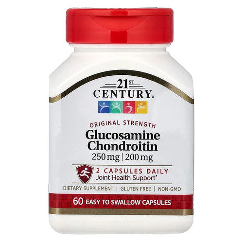 <img alt="21st Century, Glucosamine Chondroitin, 250 mg-200 mg, 60 Easy To Swallow Capsules" title="21st Century, Glucosamine Chondroitin, 250 mg-200 mg, 60 Easy To Swallow Capsules,740985214725"