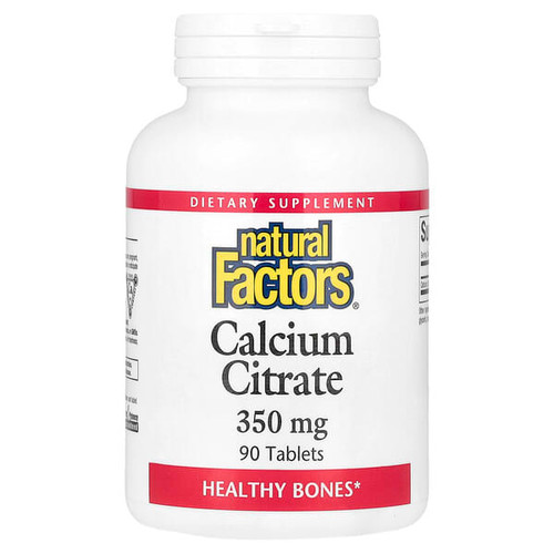 <img alt="Natural Factors, Calcium Citrate, 350 mg, 90 Tablets" title="Natural Factors, Calcium Citrate, 350 mg, 90 Tablets,068958016115"