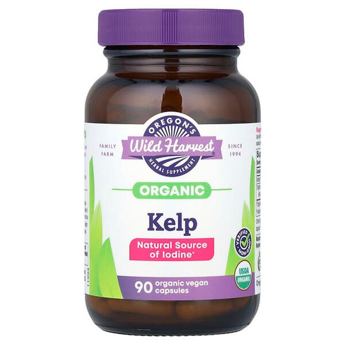 <img alt="Oregons Wild Harvest, Organic Kelp, 90 Organic Vegan Capsules" title="Oregons Wild Harvest, Organic Kelp, 90 Organic Vegan Capsules,706195004297"