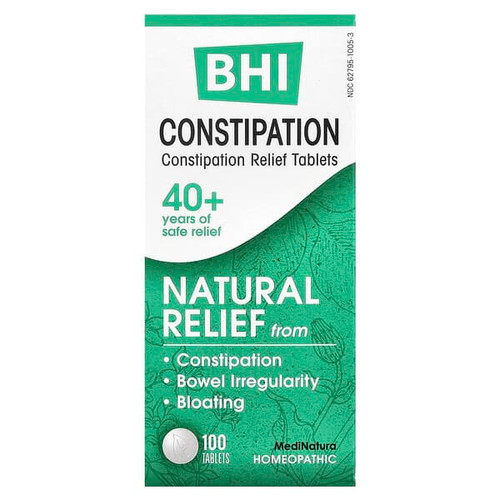 <img alt="MediNatura, BHI, Constipation Relief, 100 Tablets" title="MediNatura, BHI, Constipation Relief, 100 Tablets,787647100163"