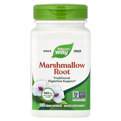 <img alt="Natures Way, Marshmallow Root, 100 Vegan Capsules (480 mg per Capsule)" title="Natures Way, Marshmallow Root, 100 Vegan Capsules (480 mg per Capsule),033674148006"