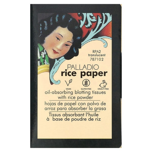 <img alt="Palladio, Rice Paper, Oil-Absorbing Blotting Tissues, Translucent RPA2, 40 Tissues" title="Palladio, Rice Paper, Oil-Absorbing Blotting Tissues, Translucent RPA2, 40 Tissues,024057240035"