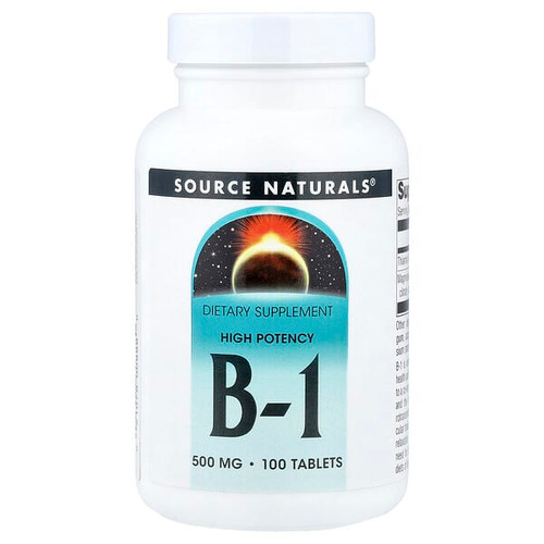 <img alt="Source Naturals, Vitamin B-1, High Potency , 500 mg, 100 Tablets" title="Source Naturals, Vitamin B-1, High Potency , 500 mg, 100 Tablets,021078008880"