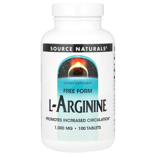 <img alt="Source Naturals, L-Arginine, Free Form, 1,000 mg, 100 Tablets" title="Source Naturals, L-Arginine, Free Form, 1,000 mg, 100 Tablets,021078018421"