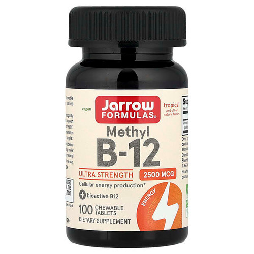 <img alt="Jarrow Formulas, Methyl B-12, Tropical, 2,500 mcg, 100 Chewable Tablets" title="Jarrow Formulas, Methyl B-12, Tropical, 2,500 mcg, 100 Chewable Tablets,790011180166"