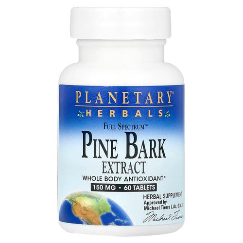 <img alt="Planetary Herbals, Full Spectrum Pine Bark Extract, 60 Tablets" title="Planetary Herbals, Full Spectrum Pine Bark Extract, 60 Tablets,021078105817"