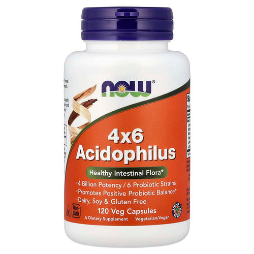 <img alt="NOW Foods, 4x6 Acidophilus, 120 Veg Capsules" title="NOW Foods, 4x6 Acidophilus, 120 Veg Capsules,733739029225"