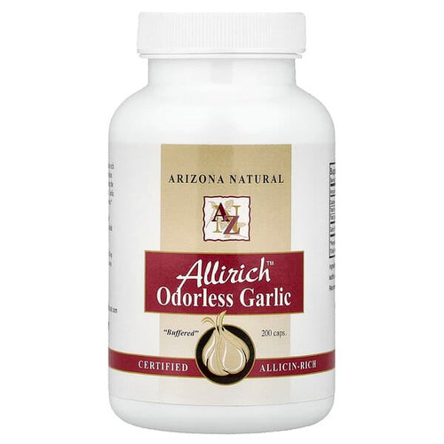 <img alt="Arizona Natural, Allirich Odorless Garlic, 200 Caps (170 mg per Capsule)" title="Arizona Natural, Allirich Odorless Garlic, 200 Caps (170 mg per Capsule),046802102504"