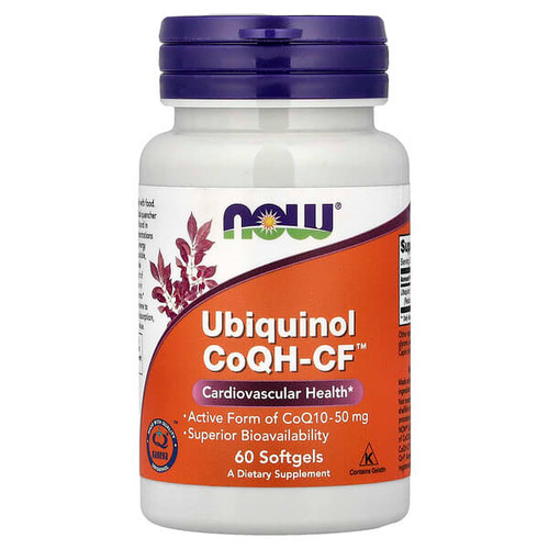<img alt="NOW Foods, Ubiquinol CoQH-CF, 50 mg, 60 Softgels" title="NOW Foods, Ubiquinol CoQH-CF, 50 mg, 60 Softgels,733739031457"