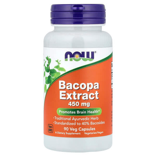 <img alt="NOW Foods, Bacopa Extract, 450 mg, 90 Veg Capsules" title="NOW Foods, Bacopa Extract, 450 mg, 90 Veg Capsules,733739045881"