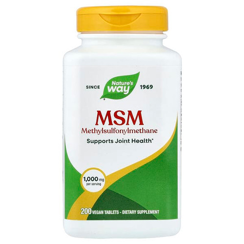 <img alt="Natures Way, MSM, 1,000 mg, 200 Vegan Tablets" title="Natures Way, MSM, 1,000 mg, 200 Vegan Tablets,033674151334"