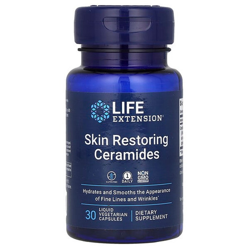 <img alt="Life Extension, Skin Restoring Ceramides, 30 Liquid Vegetarian Capsules" title="Life Extension, Skin Restoring Ceramides, 30 Liquid Vegetarian Capsules,737870209638"