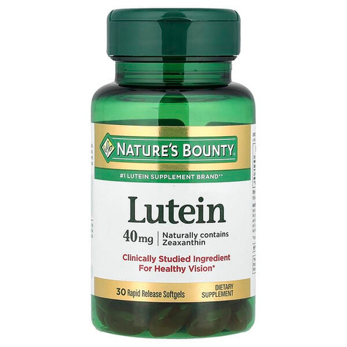 <img alt="Natures Bounty, Lutein, 40 mg, 30 Rapid Release Softgels" title="Natures Bounty, Lutein, 40 mg, 30 Rapid Release Softgels,074312442506"