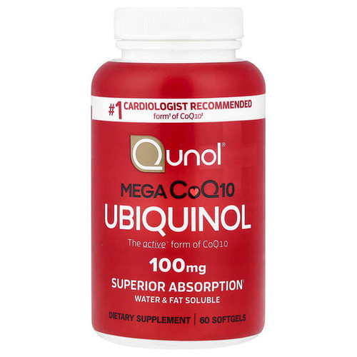 <img alt="Qunol, Mega CoQ10 Ubiquinol, 100 mg, 60 Softgels" title="Qunol, Mega CoQ10 Ubiquinol, 100 mg, 60 Softgels,898440001288"