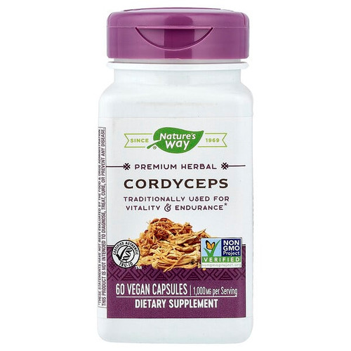 <img alt="Natures Way, Cordyceps, 60 Vegan Capsules (500 mg per Capsule)" title="Natures Way, Cordyceps, 60 Vegan Capsules (500 mg per Capsule),033674153840"