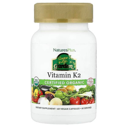 <img alt="NaturesPlus, Source of Life Garden, Vitamin K2, 60 Vegan Capsules" title="NaturesPlus, Source of Life Garden, Vitamin K2, 60 Vegan Capsules,097467307377"