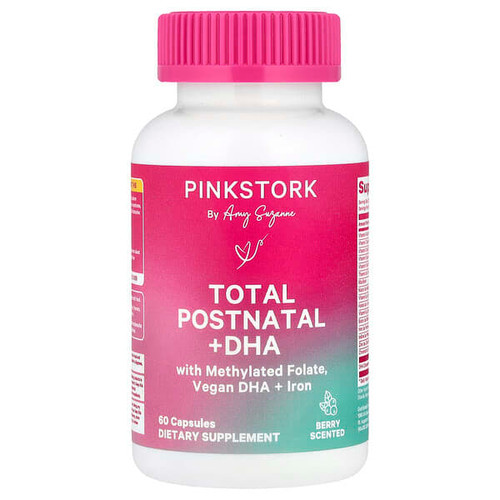 <img alt="Pink Stork, Total Postnatal + DHA, Berry, 60 Capsules" title="Pink Stork, Total Postnatal + DHA, Berry, 60 Capsules,851204007735"