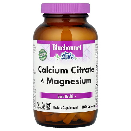 <img alt="Bluebonnet Nutrition, Calcium Citrate & Magnesium, 180 Caplets" title="Bluebonnet Nutrition, Calcium Citrate & Magnesium, 180 Caplets,743715007185"