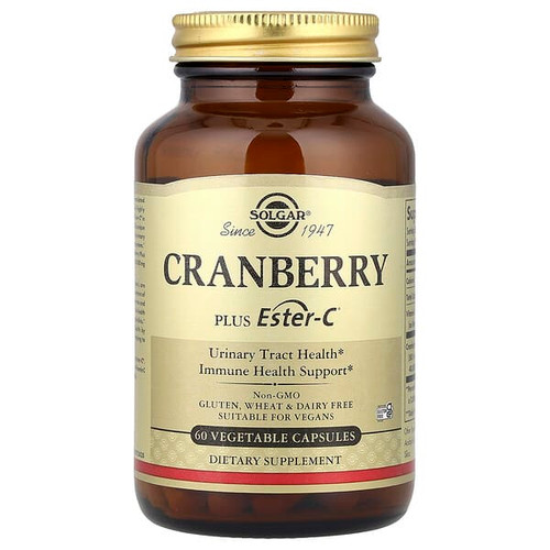 <img alt="Solgar, Cranberry Plus Ester-C, 60 Vegetable Capsules" title="Solgar, Cranberry Plus Ester-C, 60 Vegetable Capsules,033984314054"