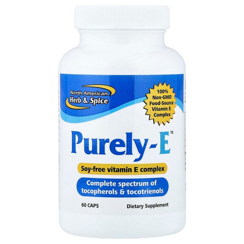 <img alt="North American Herb & Spice, Purely-E, 60 Caps" title="North American Herb & Spice, Purely-E, 60 Caps,635824002734"