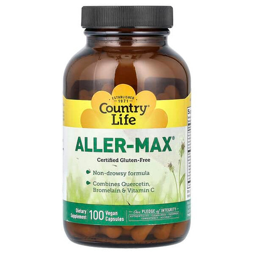 <img alt="Country Life, Aller-Max, 100 Vegan Capsules" title="Country Life, Aller-Max, 100 Vegan Capsules,015794016106"