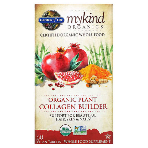 <img alt="Garden of Life, MyKind Organics, Organic Plant Collagen Builder, 60 Vegan Tablets" title="Garden of Life, MyKind Organics, Organic Plant Collagen Builder, 60 Vegan Tablets,658010120135"