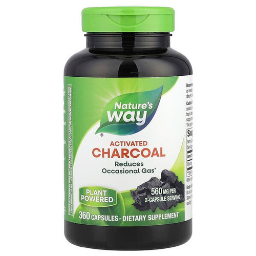 <img alt="Natures Way, Activated Charcoal, 360 Capsules (280 mg per Capsule)" title="Natures Way, Activated Charcoal, 360 Capsules (280 mg per Capsule),033674119501"