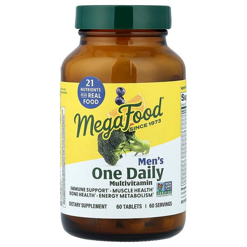 <img alt="MegaFood, Mens One Daily Multivitamin, 60 Tablets" title="MegaFood, Mens One Daily Multivitamin, 60 Tablets,051494101070"