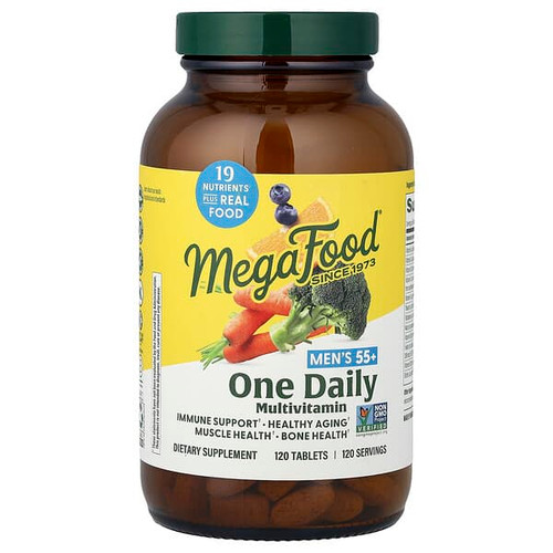<img alt="MegaFood, Mens 55+, One Daily Multivitamin, 120 Tablets" title="MegaFood, Mens 55+, One Daily Multivitamin, 120 Tablets,051494103579"