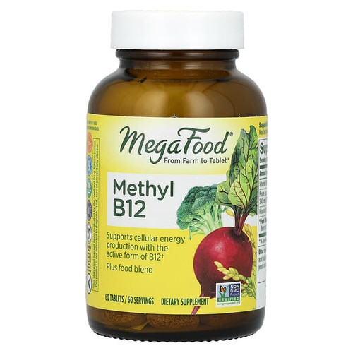 <img alt="MegaFood, Methyl B12, 60 Tablets" title="MegaFood, Methyl B12, 60 Tablets,051494103326"