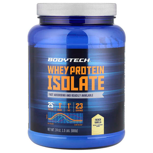 <img alt="BodyTech, Whey Protein Isolate, French Vanilla, 1.5 lbs (680 g)" title="BodyTech, Whey Protein Isolate, French Vanilla, 1.5 lbs (680 g),766536025299"