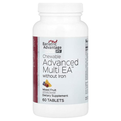 <img alt="Bariatric Advantage, Chewable Advanced Multi EA without Iron, Mixed Fruit, 60 Tablets" title="Bariatric Advantage, Chewable Advanced Multi EA without Iron, Mixed Fruit, 60 Tablets,755571956392"