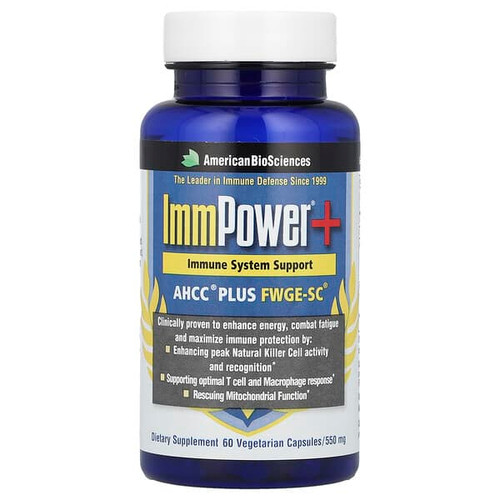 <img alt="American Biosciences, ImmPower+, AHCC Plus FWGE-SC, 60 Vegetarian Capsules" title="American Biosciences, ImmPower+, AHCC Plus FWGE-SC, 60 Vegetarian Capsules,678226000052"