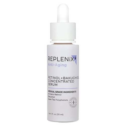<img alt="Replenix, Anti-Aging, Retinol + Bakuchiol Concentrated Serum, 1 fl oz (30 ml)" title="Replenix, Anti-Aging, Retinol + Bakuchiol Concentrated Serum, 1 fl oz (30 ml),358211813200"
