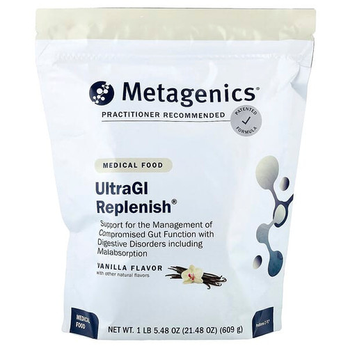 <img alt="Metagenics, UltraGI Replenish, Medical Food, Vanilla, 21.48 oz (609 g)" title="Metagenics, UltraGI Replenish, Medical Food, Vanilla, 21.48 oz (609 g),755571947246"