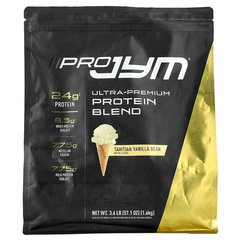 <img alt="JYM Supplement Science, Pro JYM, Ultra-Premium Protein Blend, Tahitian Vanilla Bean, 3.6 lb (1.6 kg)" title="JYM Supplement Science, Pro JYM, Ultra-Premium Protein Blend, Tahitian Vanilla Bean, 3.6 lb (1.6 kg),817047024285"