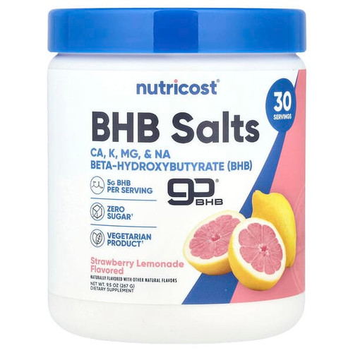 <img alt="Nutricost, BHB Salts, goBHB, Strawberry Lemonade, 9.5 oz (267 g)" title="Nutricost, BHB Salts, goBHB, Strawberry Lemonade, 9.5 oz (267 g),810139571087"