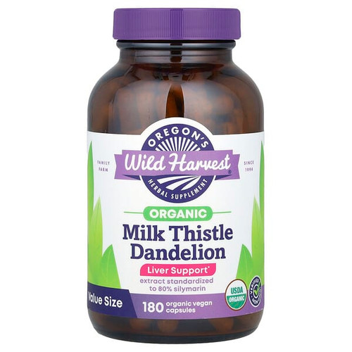 <img alt="Oregons Wild Harvest, Organic Milk Thistle Dandelion, 180 Vegan Capsules" title="Oregons Wild Harvest, Organic Milk Thistle Dandelion, 180 Vegan Capsules,706195106106"