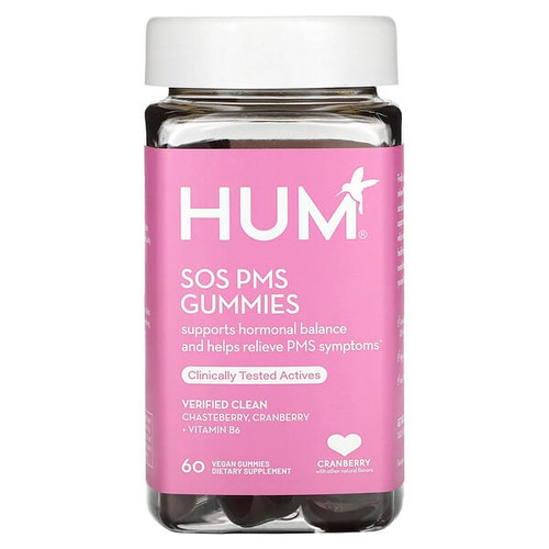 <img alt="HUM Nutrition, SOS PMS Gummies, Cranberry, 60 Vegan Gummies" title="HUM Nutrition, SOS PMS Gummies, Cranberry, 60 Vegan Gummies,850043611134"