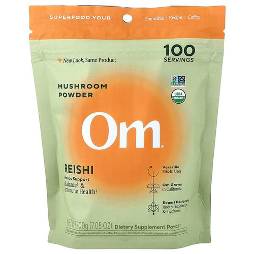 <img alt="Om Mushrooms, Mushroom Powder, Reishi, 7.05 oz (200 g)" title="Om Mushrooms, Mushroom Powder, Reishi, 7.05 oz (200 g),850030553270"