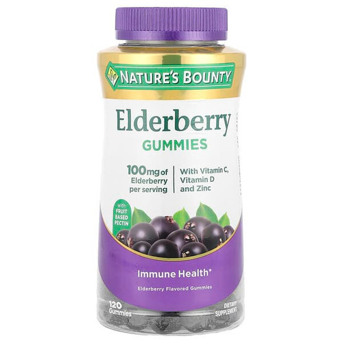 <img alt="Natures Bounty, Elderberry Gummies, 120 Gummies" title="Natures Bounty, Elderberry Gummies, 120 Gummies,074312012846"