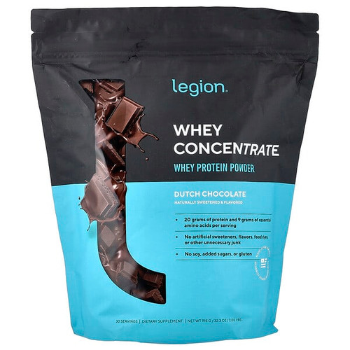 <img alt="Legion Athletics, Whey Concentrate, Whey Protein Powder, Dutch Chocolate, 2.02 lbs (915 g)" title="Legion Athletics, Whey Concentrate, Whey Protein Powder, Dutch Chocolate, 2.02 lbs (915 g),850065357362"