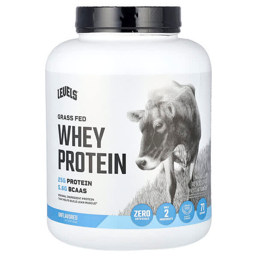 <img alt="Levels, Grass Fed Whey Protein Powder, Unflavored, 5 lb (2.27 kg)" title="Levels, Grass Fed Whey Protein Powder, Unflavored, 5 lb (2.27 kg),857965007038"