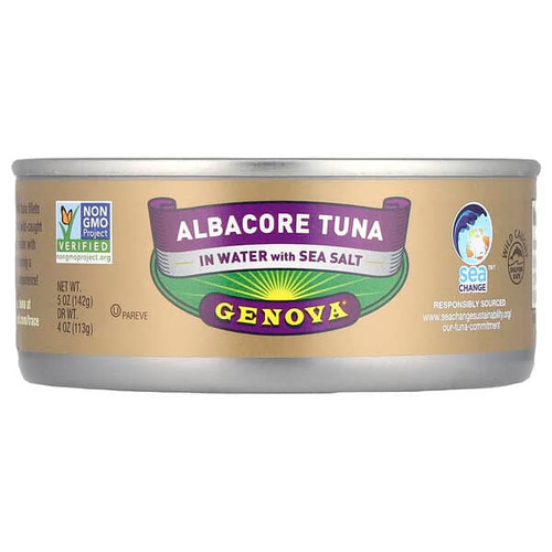 <img alt="Genova, Albacore Tuna In Water With Sea Salt, 5 oz (142 g)" title="Genova, Albacore Tuna In Water With Sea Salt, 5 oz (142 g),048000002259"