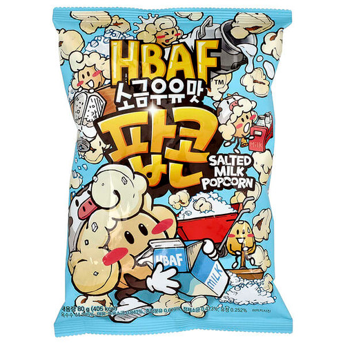 <img alt="HBAF, Salted Milk Popcorn, 80 g" title="HBAF, Salted Milk Popcorn, 80 g,8800279450252"