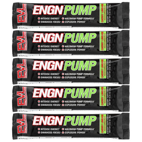 <img alt="EVLution Nutrition, ENGN Pump, Cherry Limeade, 5 Packets, 0.32 oz (9 g) Each" title="EVLution Nutrition, ENGN Pump, Cherry Limeade, 5 Packets, 0.32 oz (9 g) Each,810167101027"
