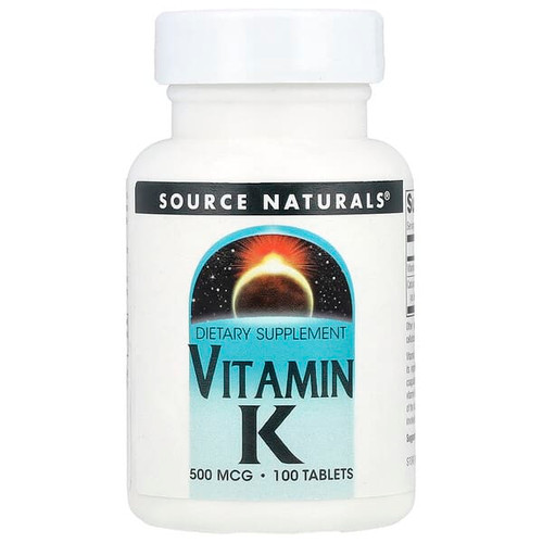 <img alt="Source Naturals, Vitamin K, 100 Tablets" title="Source Naturals, Vitamin K, 100 Tablets,021078014492"