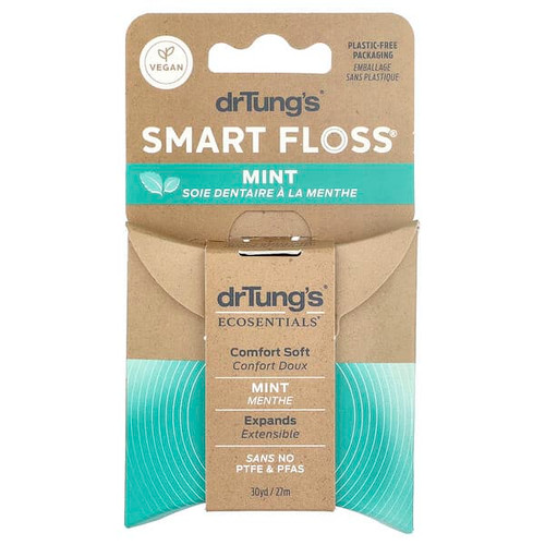 <img alt="Dr. Tungs, Ecosentials, Smart Floss, Mint, 30 yd (27 m)" title="Dr. Tungs, Ecosentials, Smart Floss, Mint, 30 yd (27 m),019373715114"
